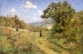 September Theodore Clement Steele 1892 Impressionist Indiana landscapes Theodore Clement Steele scenery
